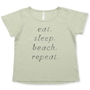 Rylee + Cru short sleeve t shirt ‘Eat, Sleep, Beach, Repeat’